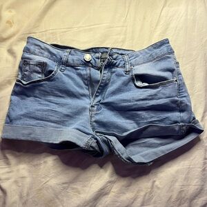 Denim Tight Jean Shorts